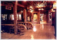 Looking toward the Old Faithful Inn gift shop entrance.